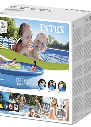 Piscina gonfiabile INTEX 28142 a forma di farfalla per bambini e adulti 396 cm x 84 cm con pompa filtro