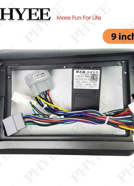 Cablaggio CAN Bus con telaio pannello radio per Honda Civic 9 2012 a 2015, cavo adattatore per multimediale Android 16 pin 9 pollici