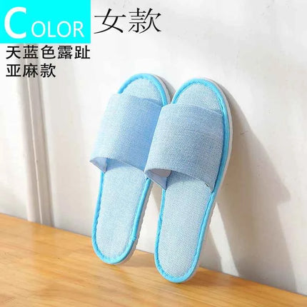 5 paia/lotto uomo donna usa e getta hotel pantofole per gli ospiti scivoli in cotone casa viaggio SPA pantofola ospitalità economici indoor slip-on