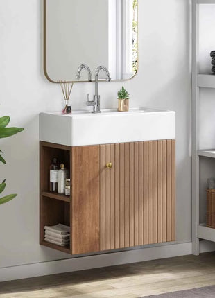 Bathroom Furniture Washbasin with Sink Cabinet 55 Cm, Sink Cabinet, Hanging Sink Cabinet White, Small Guest Bathroom Furniture