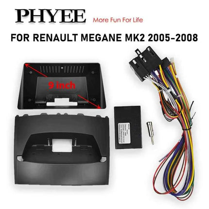 Adattatore per cablaggio Telaio pannello decodificatore CAN Bus, ritenzione display SWC PDC, P&P 16 pin Android, per Renault Megane II Fase 2