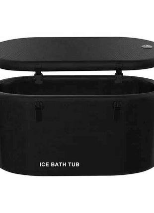 Vasca Gonfiabile Portatile per Immersione in Acqua Fredda, per Uso Interno ed Esterno, con Copertura e Bacino, per Atleti, Spa e Massaggi