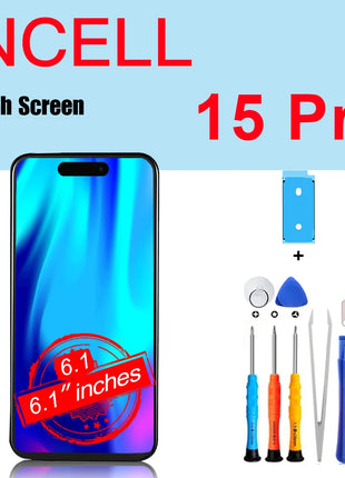 PINZHENG Schermo di alta qualità INCELL LCD OLED per iPhone 14 Pro 15 Plus 13 Pro Max Display per sostituzione iPhone con strumenti