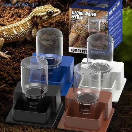 【ZYAA-1】Reptile Water Bottle Automatic Water Feeder With Bottle For Tortoise Turtle Lizard Anti Drowning Water Dispense
