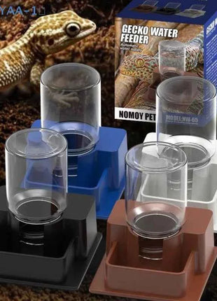 【ZYAA-1】Reptile Water Bottle Automatic Water Feeder With Bottle For Tortoise Turtle Lizard Anti Drowning Water Dispense