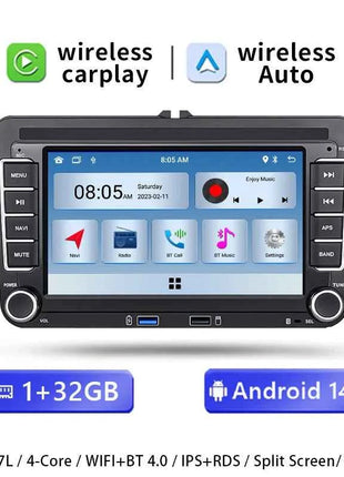 Wireless Carplay Android 14 Auto Radio for Volkswagen VW Passat B6 B7 CC T5 Tiguan Touran POLO GOLF 56 Multimedia GPS NaviScreen