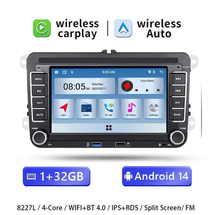Wireless Carplay Android 14 Auto Radio for Volkswagen VW Passat B6 B7 CC T5 Tiguan Touran POLO GOLF 56 Multimedia GPS NaviScreen