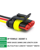 5/20/100sets HID Waterproof Connectors 1/2/3/4/5/6 Pin Car Electrical Wire Connector Plug Truck Harness with 15CM Wire Cable
