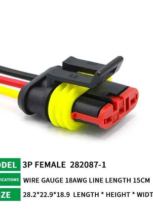 5/20/100sets HID Waterproof Connectors 1/2/3/4/5/6 Pin Car Electrical Wire Connector Plug Truck Harness with 15CM Wire Cable
