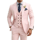 Abito Uomo 3 Pezzi Doppio Petto Slim Fit - Tuxedo Matrimonio e Gala
