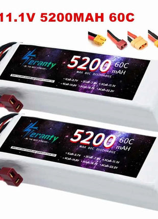 3S Lipo Battery 11.1V 5200mah 60C For RC Car Quadcopter Drone Airplane Helicopter With XT60 Deans T XT90 EC5 11.1V Battery