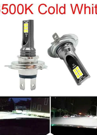 2Pcs Super Bright H4 H7 Led Bulb Car Headlight Motorcycle H1 H3 H8 H9 H11 Auto Fog Lamps 9005 9006 HB3 HB4 Light 12v 24V 80W