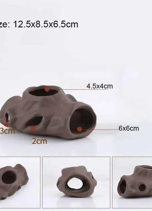 Ceramic House Fish Tank Aquarium Decoration Fish Shrimps Shelter House Pottery Scorpion House Canister Simulation Stone Ornament