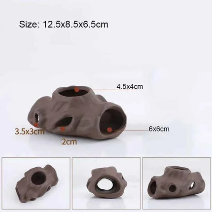 Ceramic House Fish Tank Aquarium Decoration Fish Shrimps Shelter House Pottery Scorpion House Canister Simulation Stone Ornament