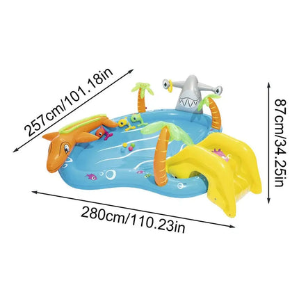 Nuovo Scivolo D'acqua Per Bambini Divertimento Prato Scivoli D'acqua Iatables Piscine Anello Lancia Gioco Per I Bambini Estate Scivolo Set Cortile Giocattoli All'aperto