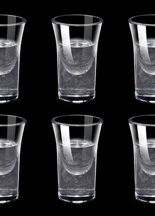 Set Mini Calici Shot 10/15/25ml Trasparenti con Piede Alto per Liquori e Spirits