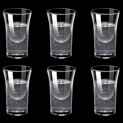 Set Mini Calici Shot 10/15/25ml Trasparenti con Piede Alto per Liquori e Spirits