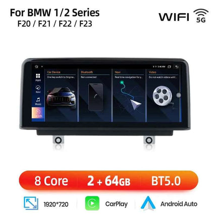 Junsun 1920*720 Wireless Carplay Android Auto Multimedia Car Radio For BMW 1 2 3 4 Series F20 F21 F22 F30 F31 F32 F33 F34 F36