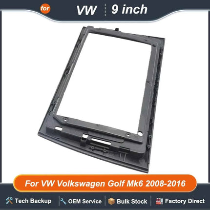 9 pollici Autoradio Fascias Per VW Volkswagen Golf Mk6 2008-2016 Pannello Stereo Cablaggio Cavo di Alimentazione Adattatore Canbus Kit di Montaggio