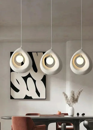 Lampadario a soffitto dal design nordico creativo per occhi Wabi Sabi Lampada a sospensione per ristorante Decorazioni per la casa Camera da letto Tavolo da bar Lampada a sospensione per caffè