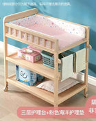 Diaper Changing Tables Solid Wood Baby Care Table Massage Bath Integrated Multifunctional Baby Bed Changing Table