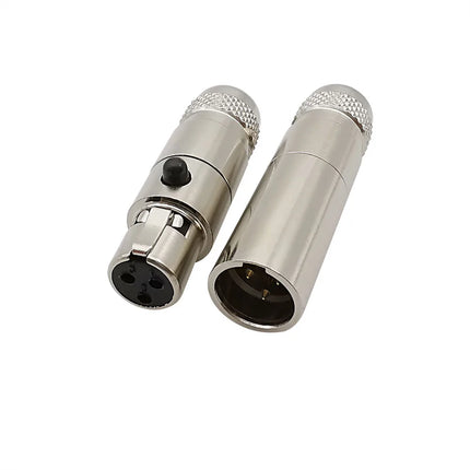1 Coppia di Metallo Mini XLR 3/4/5/6 Spille Spina Femmina Maschio Martinetti Telaio Pannello Presa Audio Microfono Cavo di Saldatura connettore