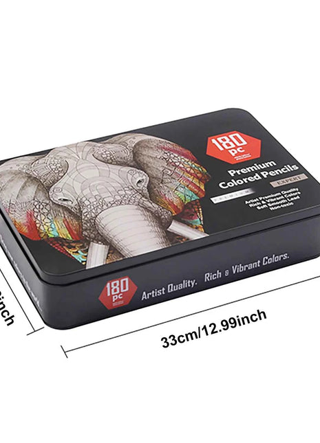 Set 180 Matite Colorate Professionali Oleose Non Tossiche per Schizzo e Colorazione
