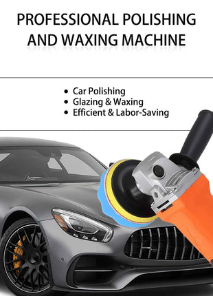 Podofo 1200W Rotary Car Buffer Polisher Waxer Detachable Handle for Boat Car Polishing and Waxing 8800RPM Sponge Rotary Polisher