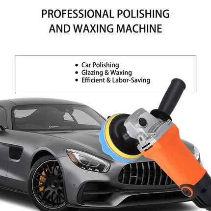 Podofo 1200W Rotary Car Buffer Polisher Waxer Detachable Handle for Boat Car Polishing and Waxing 8800RPM Sponge Rotary Polisher