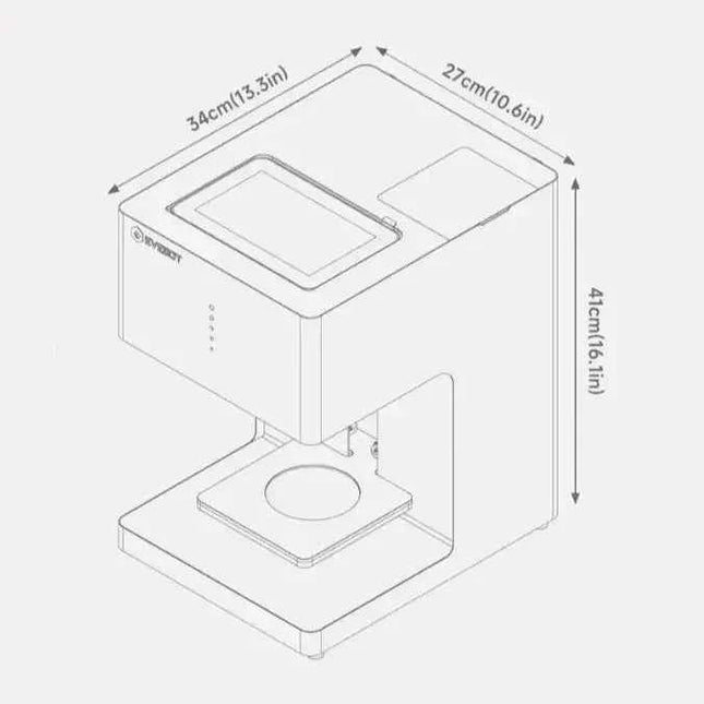 Evebot Coffee Drink Printer 3d Latte Art Coffee Printer Machine Automatic Beverages Food Selfie With WIFI Connection Printing