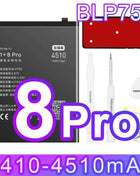 NOHON Replacement Battery for OnePlus 7T 8T 9RT 10T 12 11 9 8 7 6T 6 5T 5 7TPro Phone Batteries BLP801 BLP685 BLP745 BLP743