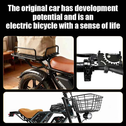 QS7 electric bicycle 1500W brushless motor 60Ah performance E-bike battery single rider off-road motorcycle performance