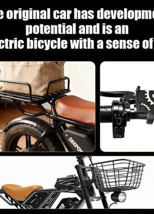 QS7 electric bicycle 1500W brushless motor 60Ah performance E-bike battery single rider off-road motorcycle performance