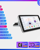 Hizpo 1din Car Stereo Radio Rotate Touch Screen For Universal Carplay GPS Navigation Bluetooth Android-auto WIFI Autoradio 7862