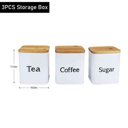 Stainless Steel Bread Box Bread Storage Bin Food Airtight Sealed Canister Coffee Flour Sugar Tea Container Kitchen Storage Box