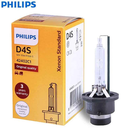 Philips Xenon D1S D2S D2R D3S D4S HID Standard Car Headlight 35W 4200K White Genuine Bulb Upgrade High Low Beam Made In Germany