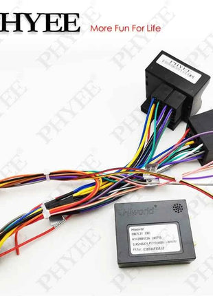 Adattatore per cablaggio con decodificatore CAN Bus, spina a 16 pin a Quadlock   Connettore femmina H-MTD, cavo Android per auto per BMW E39 E46