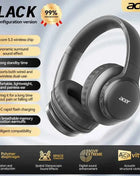 Acer Ohr559 Wireless Bluetooth Headset with High-Fidelity Stereo Bass Sound, Noise Reduction for Calls, Music, and Gaming, No Delay, Long Battery Life, Full-Ear Coverage, Comfortable Fit, with Microphone