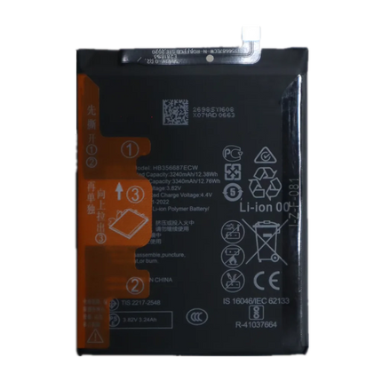2026 Years 3340mAh HB356687ECW Battery For Huawei P30 Lite Nova 2i 3i 4e 2 Plus G10 Mate 10 Lite ,Honor 9i 7X Phone Batteries