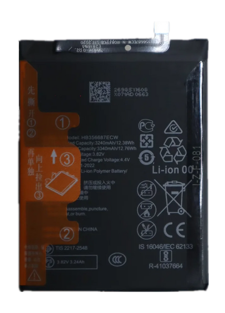 2026 Years 3340mAh HB356687ECW Battery For Huawei P30 Lite Nova 2i 3i 4e 2 Plus G10 Mate 10 Lite ,Honor 9i 7X Phone Batteries