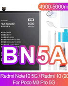 NOHON Battery for Xiaomi Redmi Note 13 12 11 10 Pro 9 8 7 6 5 4 11S 10S 9S Batteries BN5P BN53 BN46 BN45 BN5D BP47 BP4K BM5T