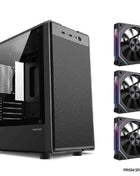 Power Train Flying  PC Case MATX Mini-ITX Chassis SFX/ATX Power Supply Desktop Portable Computer Case U3 port Iron net Panel