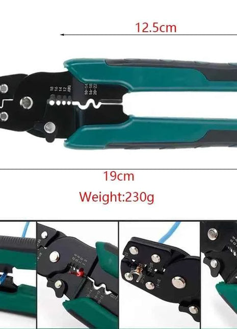 Mini pinze a crimpare terminali elettrici multifunzione con kit di connettori multipli per utensili di crimpatura a mano per taglio spelafili