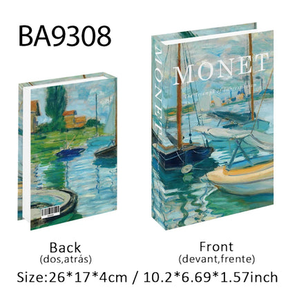 Boho Bauhaus Picasso Matisse Cucina Libri finti Decorazione Tavolino di moda di lusso Scatola portaoggetti decorativa Decorazione estetica
