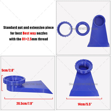 Fontana per Piscina, Ugello a Installazione Diretta Compatibile con Piscine Bestway/Intex, Accessori Estivi per Piscine all'Aperto