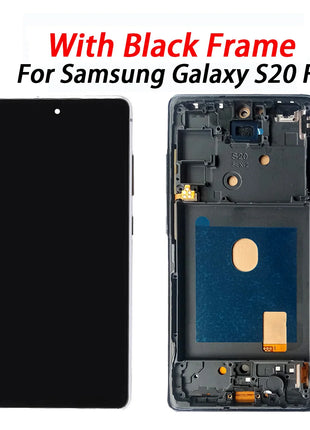 S20 FE display Per Samsung S20 FE lcd SM-G781 G781U G781B Display LCD Con Telaio Touch Screen Digitizer Assembly sostituzione