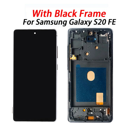 S20 FE display Per Samsung S20 FE lcd SM-G781 G781U G781B Display LCD Con Telaio Touch Screen Digitizer Assembly sostituzione