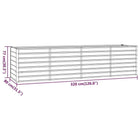 Garden flower box, 320x80x77 cm steel frame, villa courtyard combined planting trough, outdoor anti-corrosion planting box