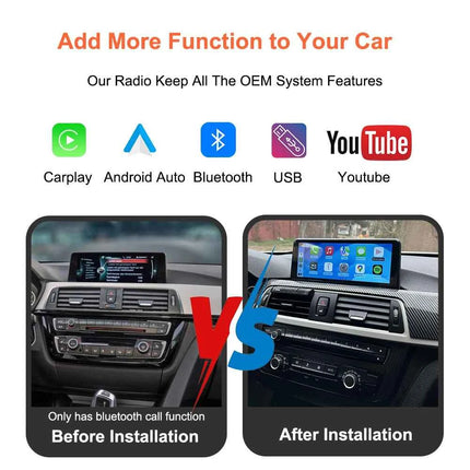 Bonroad 10.25 "Linux Carplay Android Auto Stereo For BMW 1/2/3/4 Series F20 F21 F23 F30 F31 F32 F33 F34 F35 F36 NBT 2013-2017
