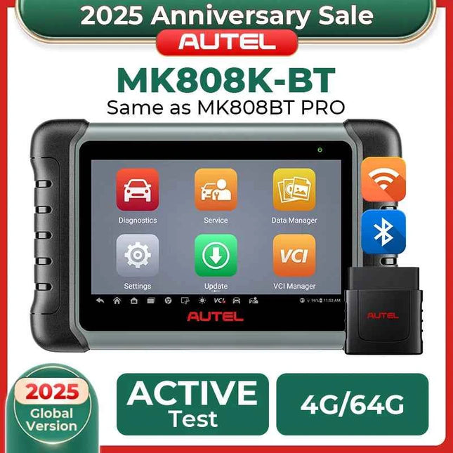 Autel MaxiCOM MK808K-BT Bidirectional Bluetooth OBD2 Scanner same as MK808BT Pro MK808Z-BT Automotivo Car Diagnostic Scan Tool